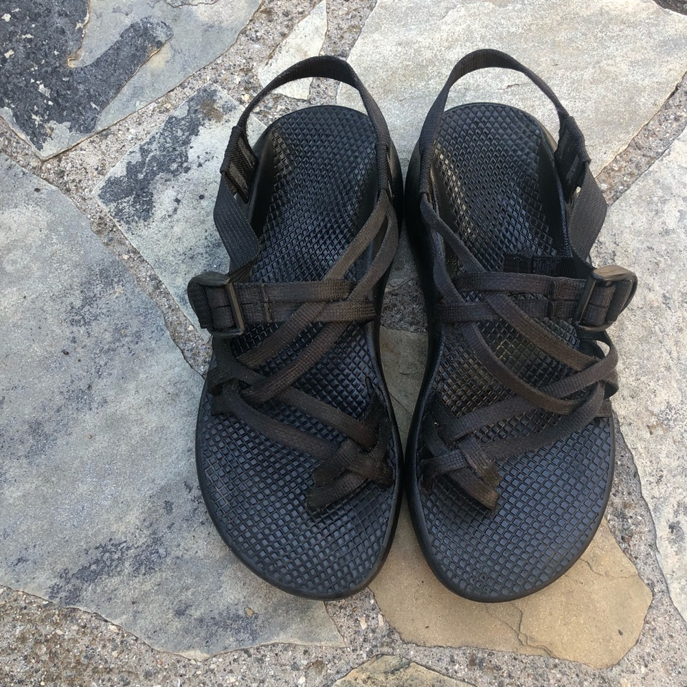 Women’s Size 8 Chacos - Black Double Strap